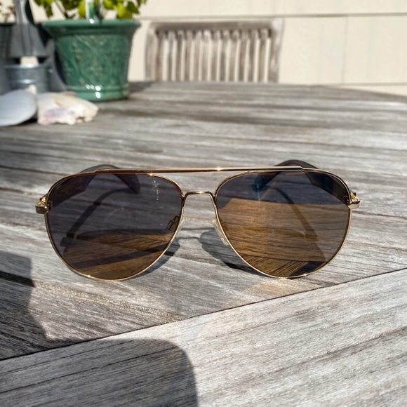 🕶 RAG & BONE YELLOW BLUE MIRRORED AVIATOR SUNNIES - Picture 14 of 16